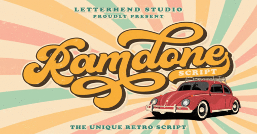 Ramdone Retro Script Premium Font