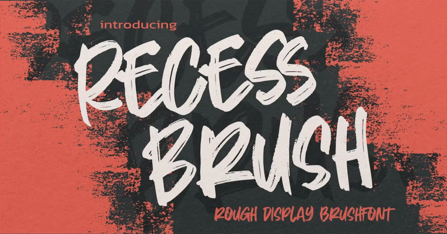 Recess Brush Premium Free Font Download