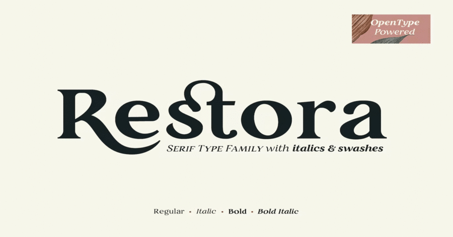 Restora Serif Premium Free Font