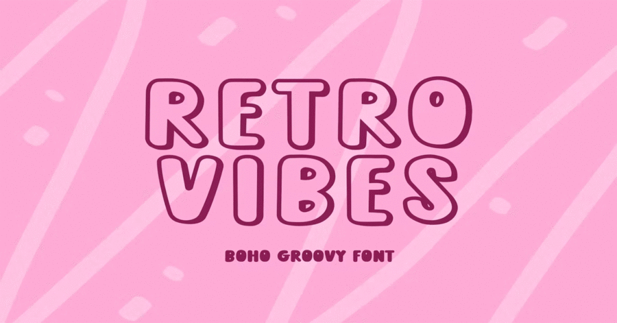Retro Vibes Groovy Premium Free Font