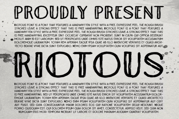 Riotous Brush Premium Free Font Download