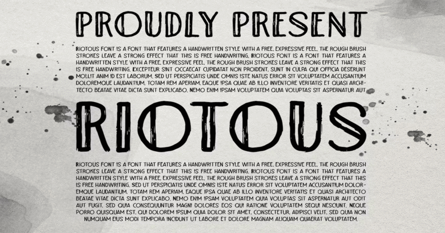 Riotous Brush Premium Free Font Download