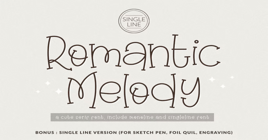 Romantic Melody Premium Free Font Download