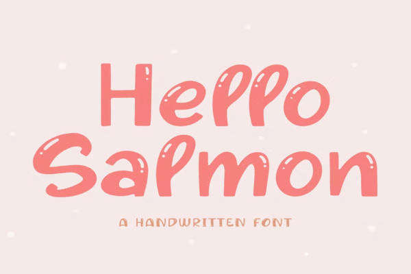 Hello Salmon Premium Free Font Download