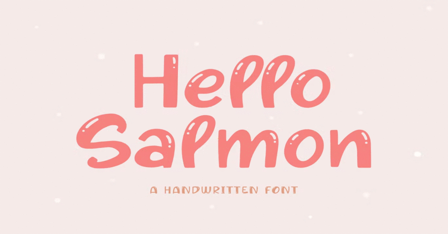 Hello Salmon Premium Free Font Download