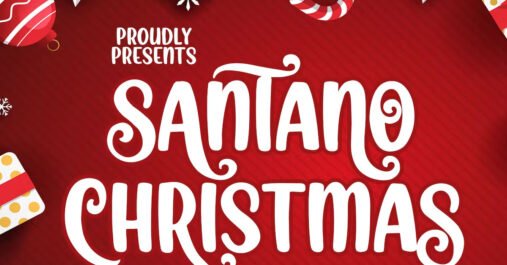Santano Christmas Playful Premium Free Font