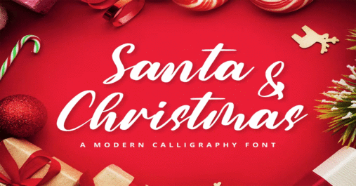 Santa and Christmas Premium Free Font