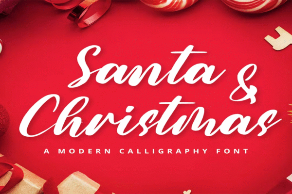 Santa and Christmas Premium Free Font