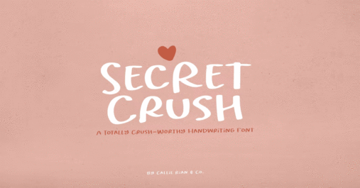 Secret Crush Handwriting Download Free Font