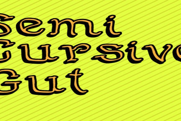 Semi Cursive Gut Download Premium Free Font