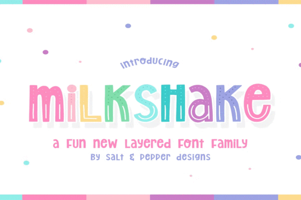 Milkshake Family Premium Free Font Download