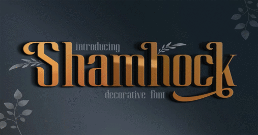 Shamhock Banner Stylish Premium Free Font