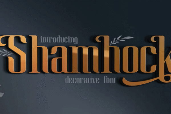 Shamhock Banner Stylish Premium Free Font