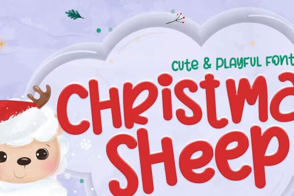Christmas Sheep Premium Free Font