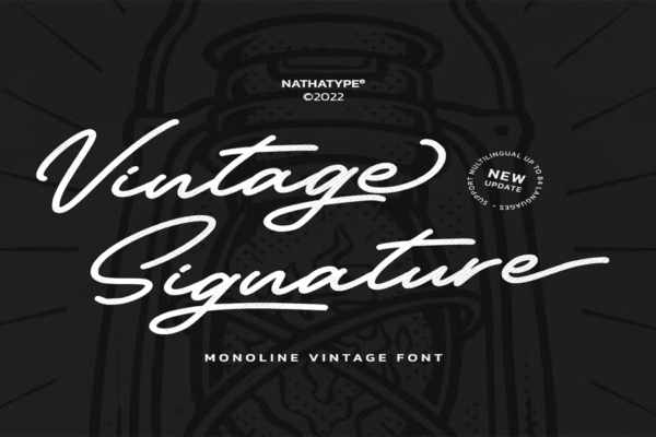 Vintage Signature Premium Free Font