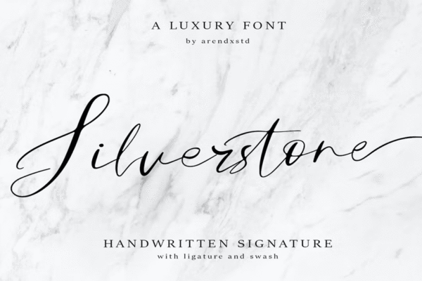 Silverstone Calligraphy Premium Free Font