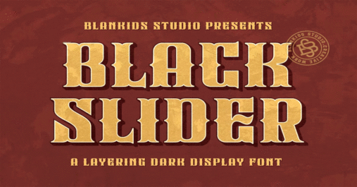 Black Slider Font Download Premium Free