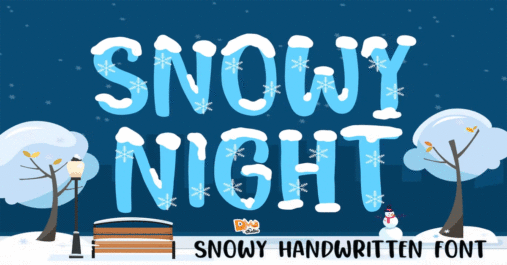 Snowy Night Premium Free Font Download