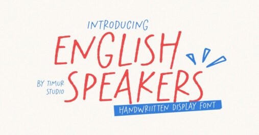 English Speakers English Premium Free Font