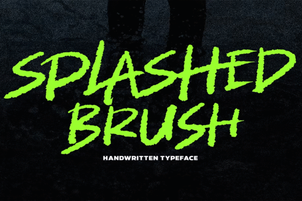 Splashed Brush Premium Free Font Download