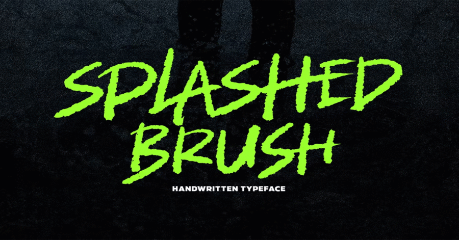 Splashed Brush Premium Free Font Download