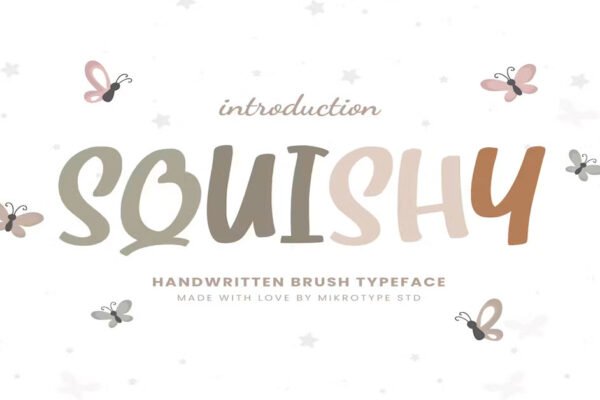 Squishy Brush Business Font Premium Free Font