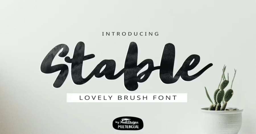 Stable Brush Premium Free Font Download