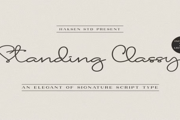 Standing Classy Premium Free Font Download