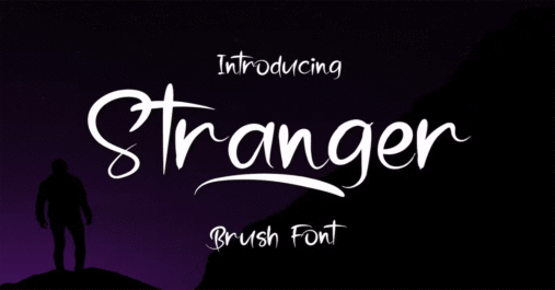 Stranger Brush Premium Free Font Download