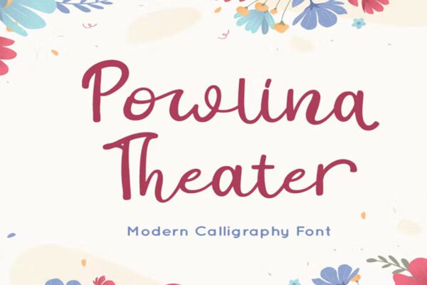 Powlina Theater - Calligraphy Download premium free Font
