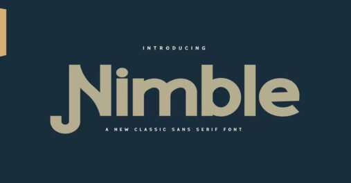 Nimble Geometric, Modern, Sansserif, Premium Free Font