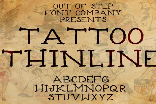 Tattoo Thinline Download Premium Free Font