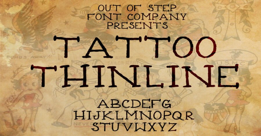 Tattoo Thinline Download Premium Free Font