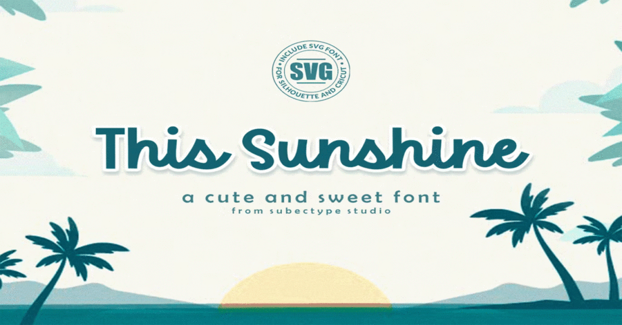 This Sunshine Premium Free Font Download