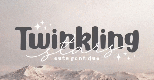 Twinkling Stars Premium Free Font Download