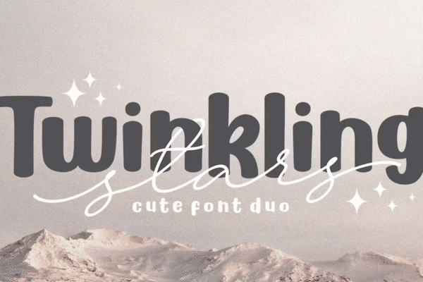 Twinkling Stars Premium Free Font Download