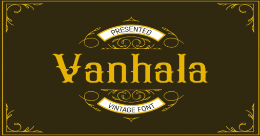 Vanhala Logotype, Organic Download Premium Free Font