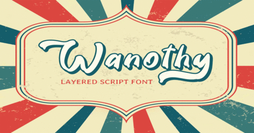 Wanothy Vintage Premium Free Font