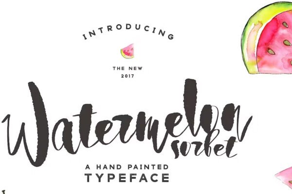 Watermelon Sorbet Brush Russian Free Font