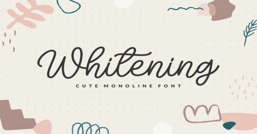 Whitening Premium Free Font Download