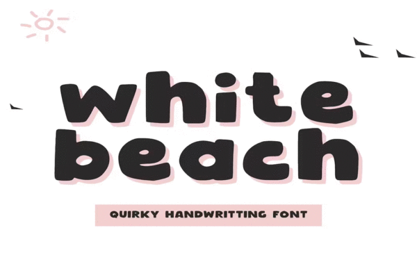 White Beach Premium Free Font Download