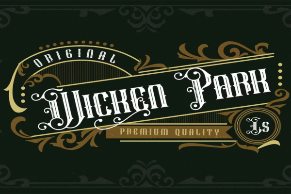 Wicken Park Design Logo Premium Free Font