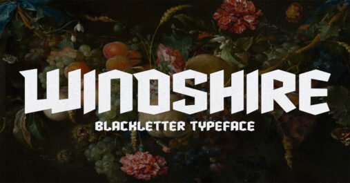 Windshire Blackletter Typeface Celtic Premium Font