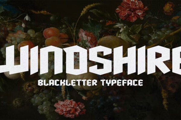 Windshire Blackletter Typeface Celtic Premium Font