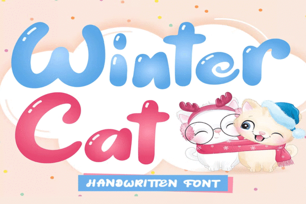 Winter Cat Premium Free Font Download