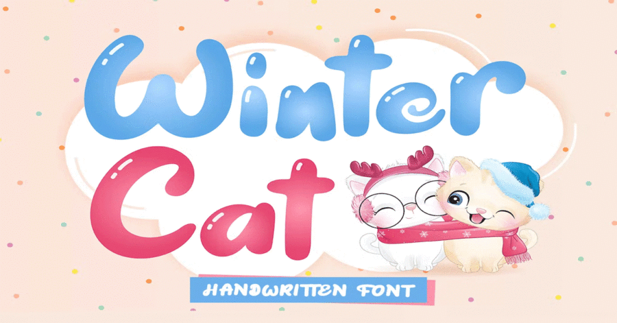 Winter Cat Premium Free Font Download