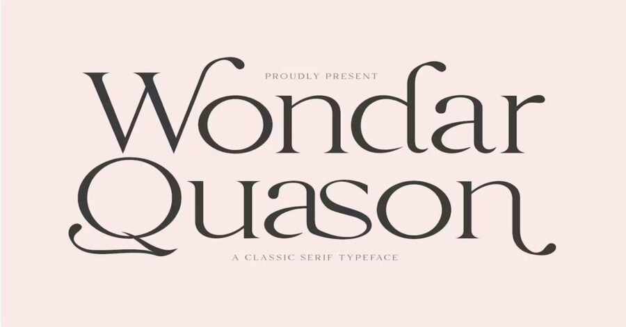 Wondar Quason Classic, Serif, Typeface Download Premium Free Font