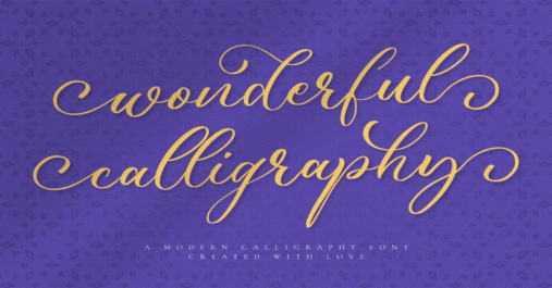 Wonderful Calligraphy Premium Free Font Download