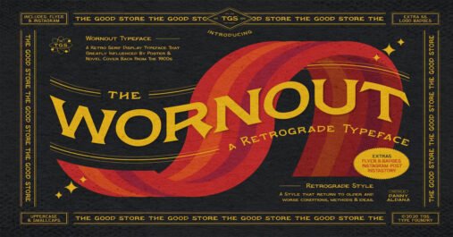 Wornout Typeface Premium Free Font