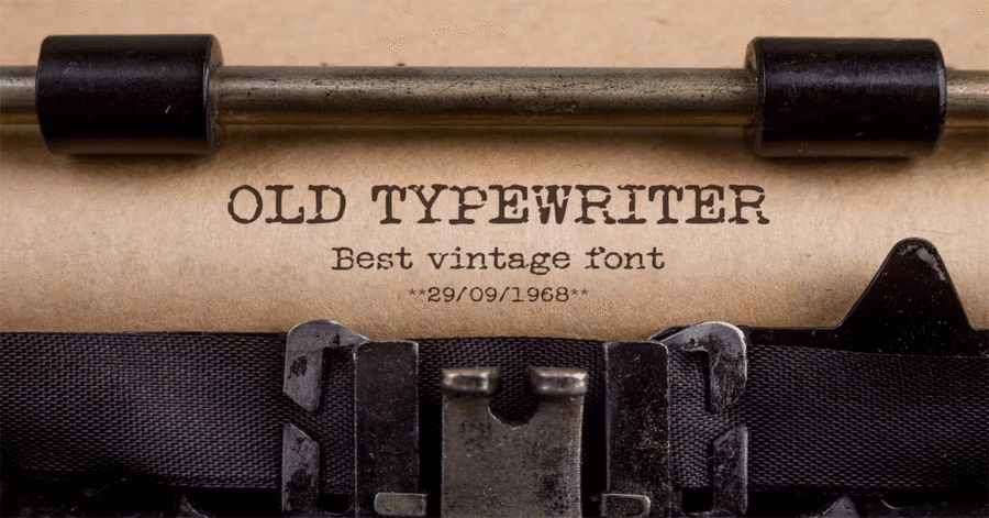 Old Typewriter Font Download Premium Free